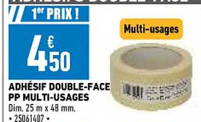 adhésif double-face pp multi-usages