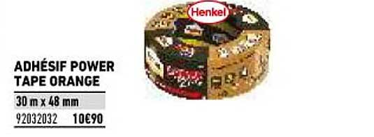 adhésif power tape orange henkel