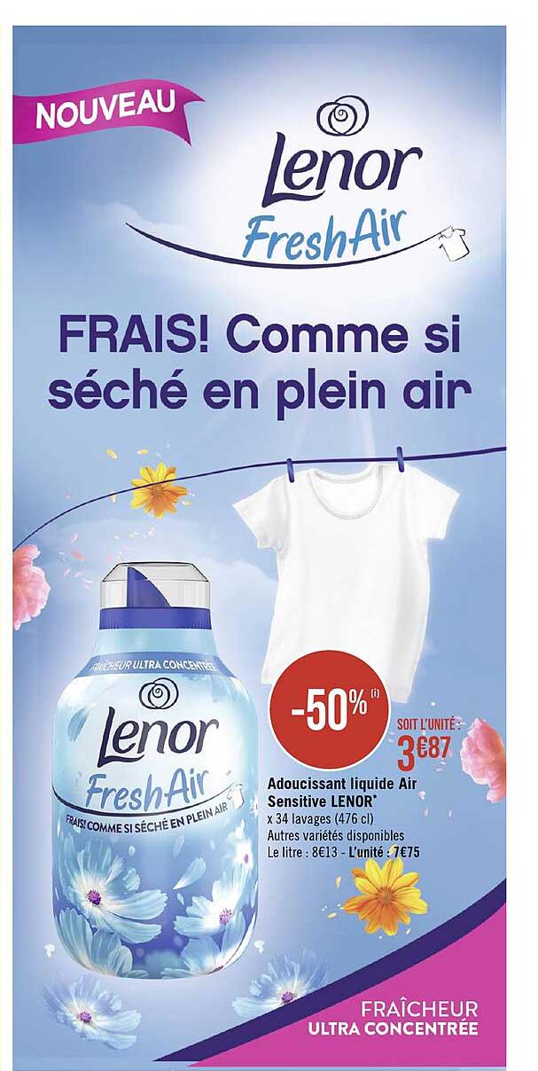 Adoucissant Liquide Air Sensitive Lenor