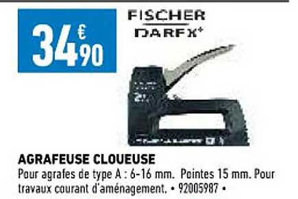 Agrafeuse Cloueuse Fischer Darex