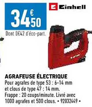 Agrafeuse électrique Einhell