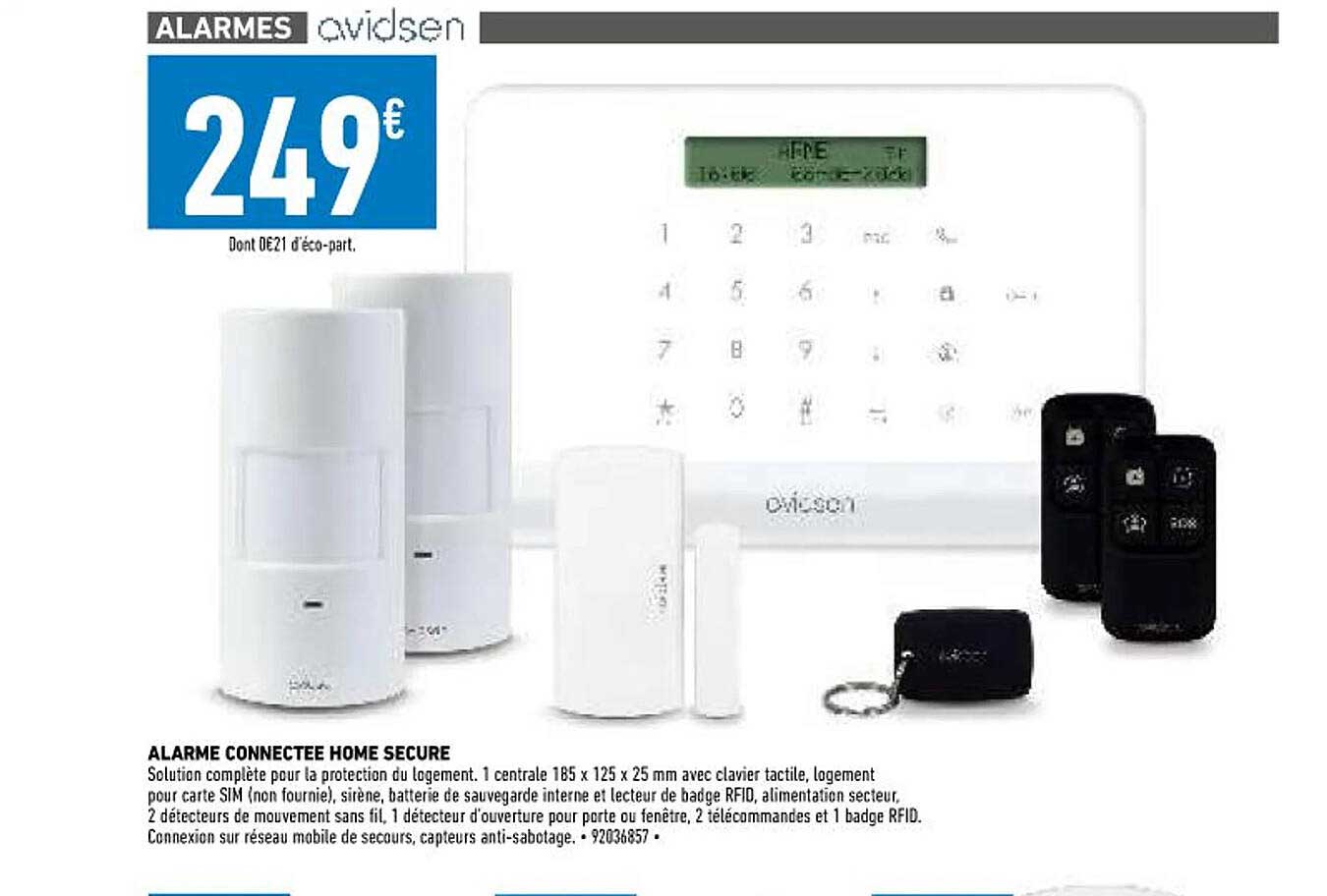 alarme connectée home secure