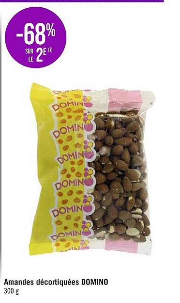 Amandes Décortiquées Domino -68% Sur Le 2e