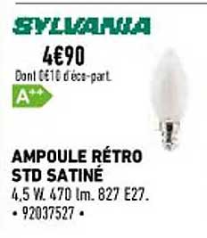 Ampoule Rétro Std Satiné Sylvania