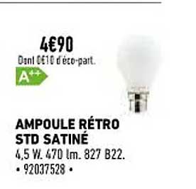ampoule rétro std satiné