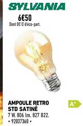 ampoule rétro std satiné