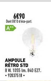 ampoule rétro std