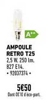 ampoule rétro t25