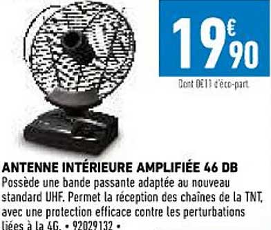 antenne intérieure amplifiée 46 db