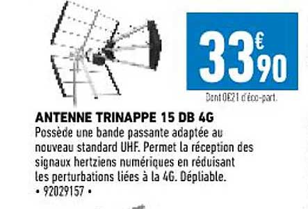 antenne trinappe 15 db 4g