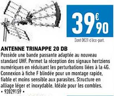 antenne trinappe 20 db