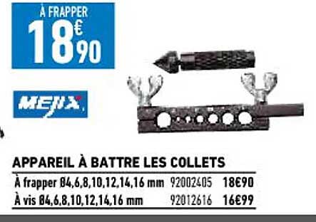 appareil à battre les collets mejix