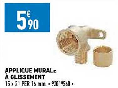 applique murale à glissement