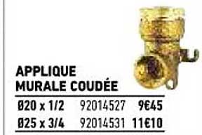 applique murale coudée