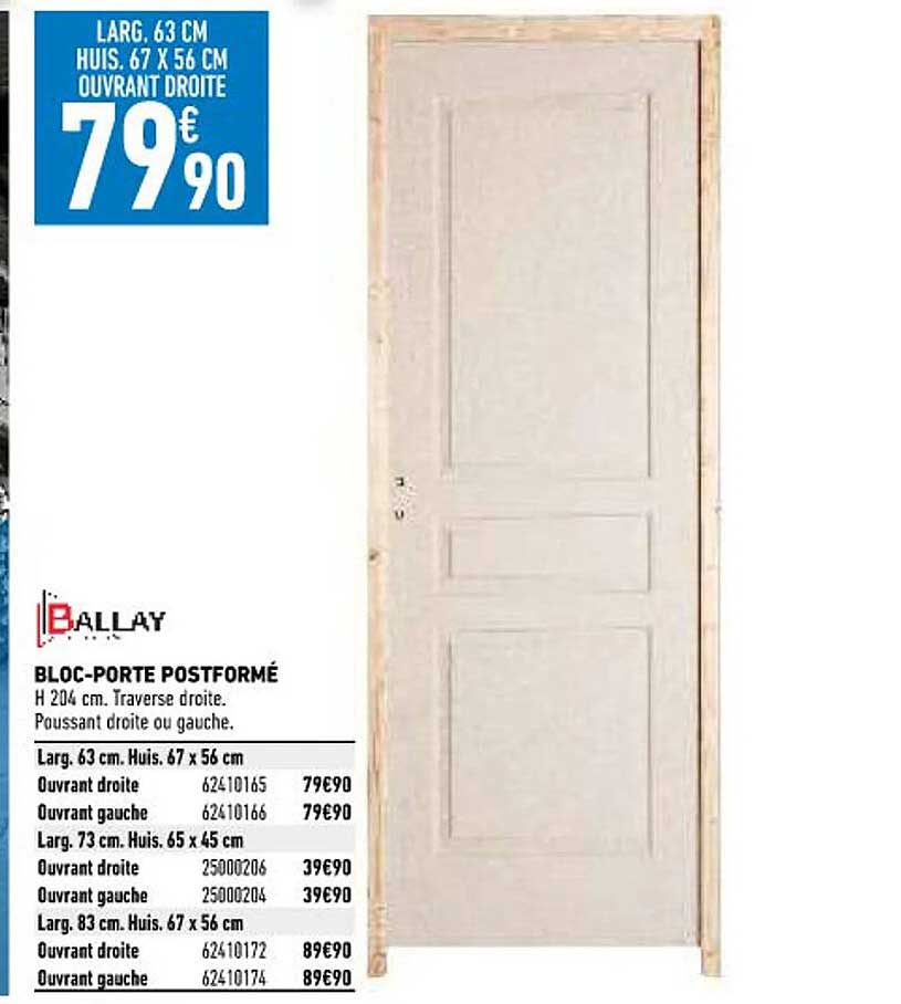 ballay bloc-porte postformé