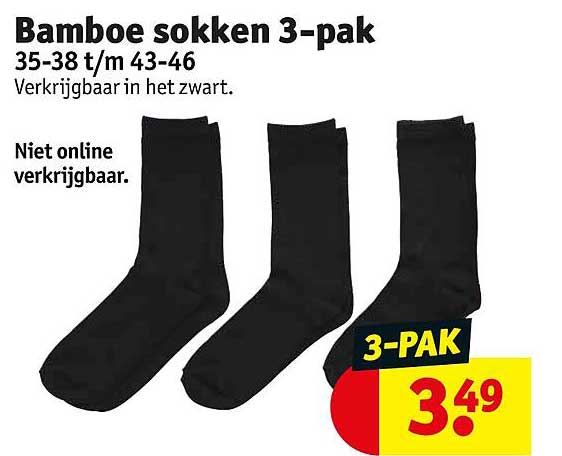 bamboe sokken 3-pak