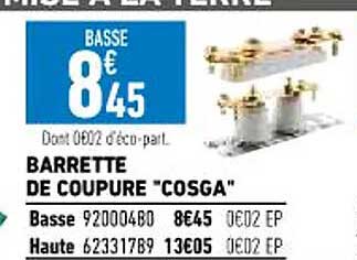 barrette de coupure "cosga"