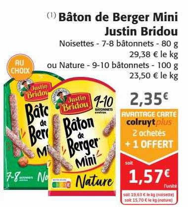 Bâton De Berges Mini Justin Bridou