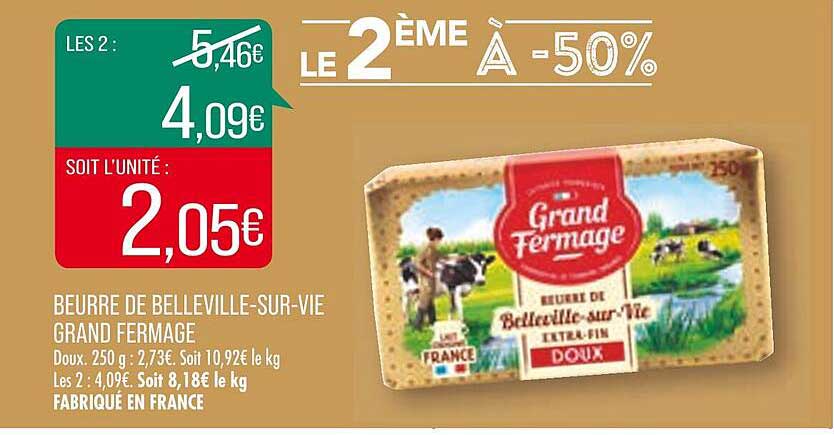 beurre de belleville-sur-vie grand fermage