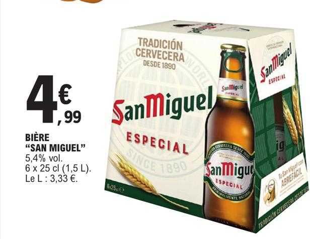 bière "san miguel"