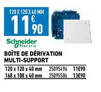 boîte de dérivation multi-support schneider electric
