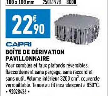 boîte de dérivation pavillonnaire capri