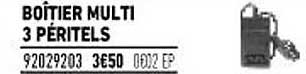 boîtier multi 3 péritels