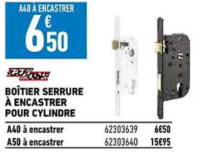 boîtier serrure à encastrer pour cylindre go-on!