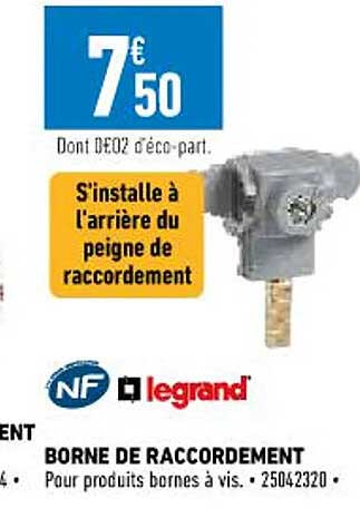 borne de raccordement legrand