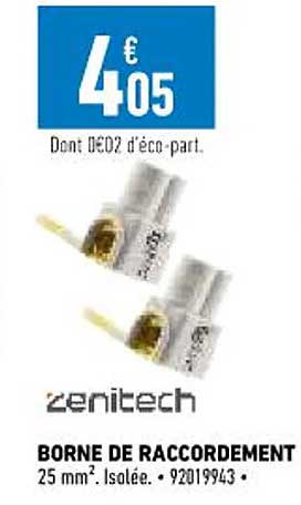 borne de raccordement zenitech