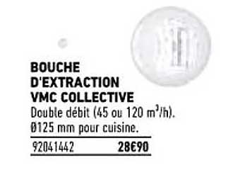 bouche d'extraction vmc collective