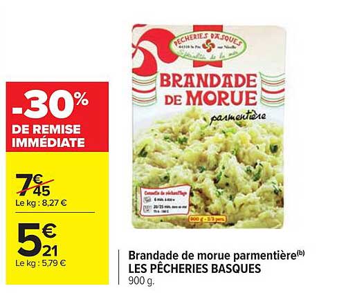 Brandade De Morue Parmentière Les Pêcheries Basques