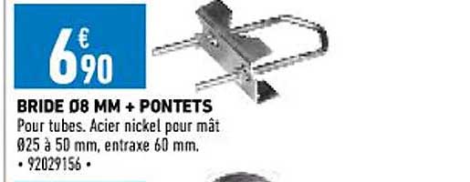 bride ø8 mm + pontets