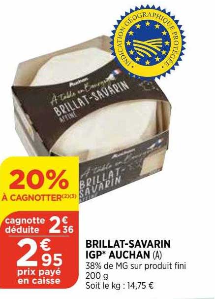 brillat-savarin igp auchan