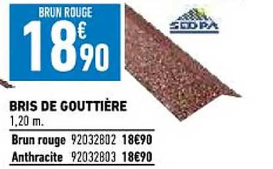 bris de gouttière sedpa