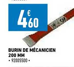burin de mécanicien 200 mm