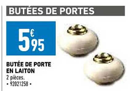 butée de porte en laiton