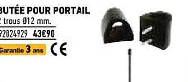 butée pour portail