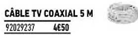 câble tv coaxial 5 m