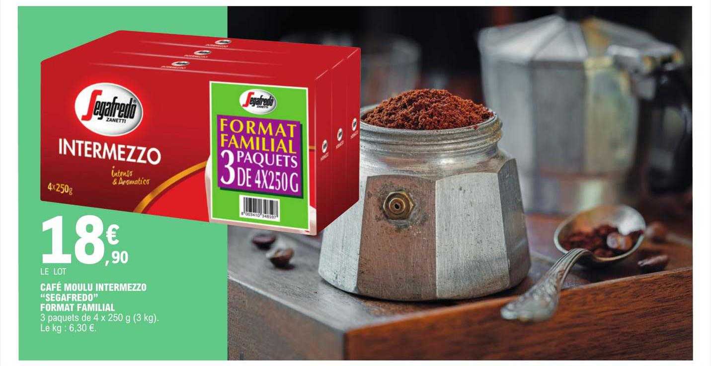 café moulu intermezzo "segafredo" format familial