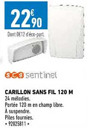 carillon sans fil 120 m scs sentinel