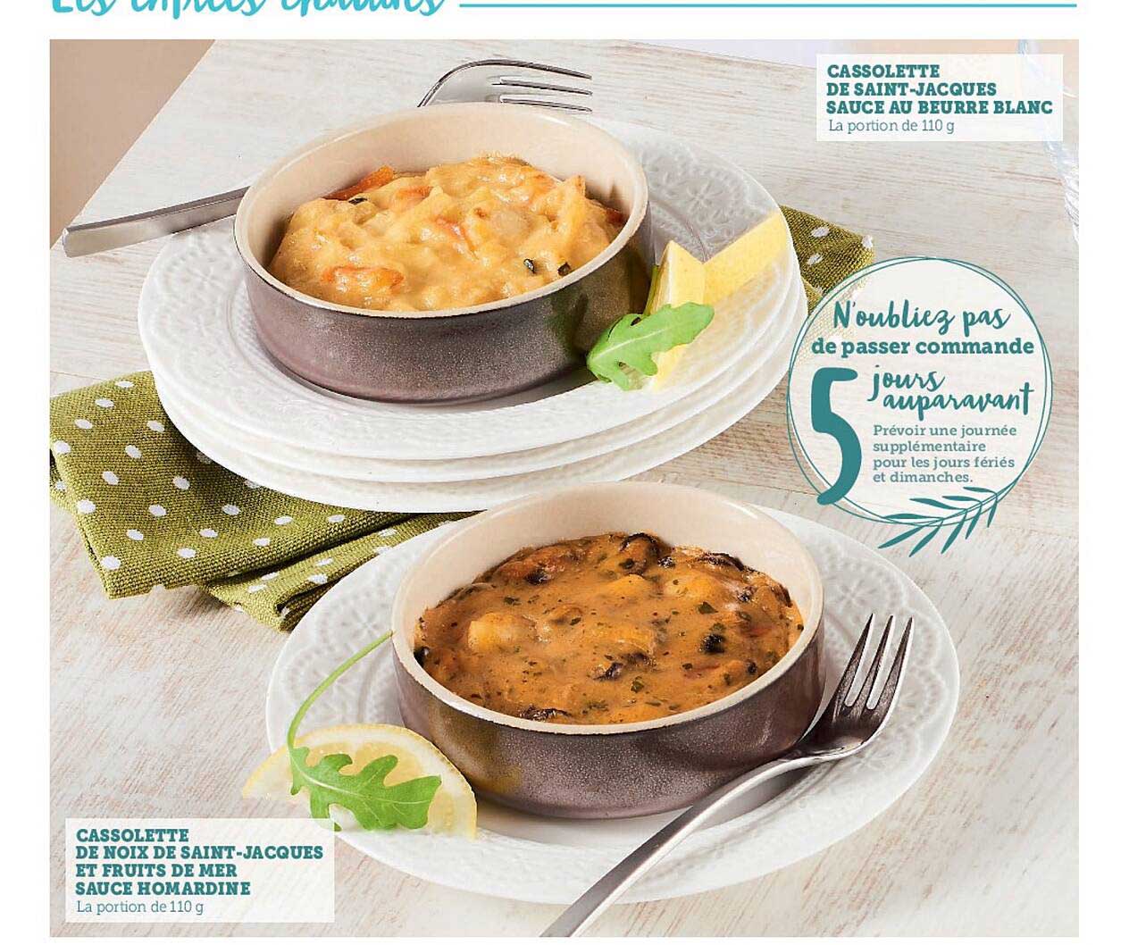 cassolette de noix de saint-jacques et fruits de mer sauce homardine cassolette de saint-jacques sauce au beurre blanc