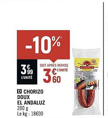 chorizo doux el andaluz
