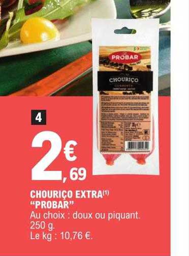 chouriço extra "probar"