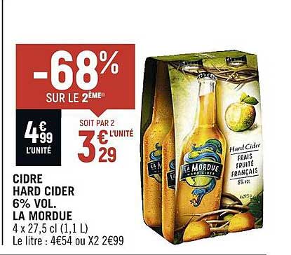 cidre hard cider 6% vol la mordue