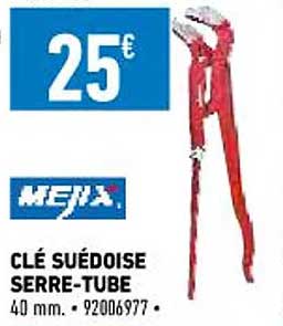 clé suédoise serre-tube mejix