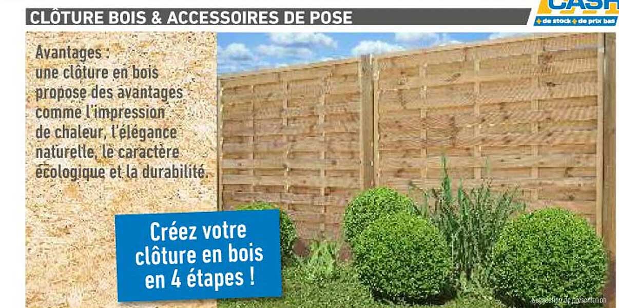 Clôture Bois & Accessoires De Pose