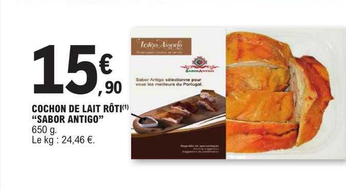 cochon de lait rôti "sabor antigo"