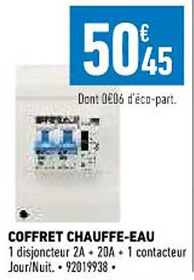 coffret chauffe-eau