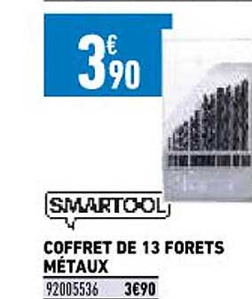 coffret de 13 forêts métaux smartool